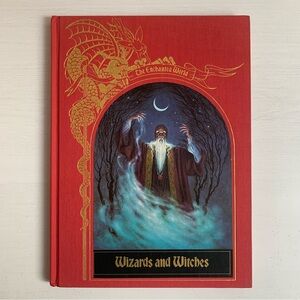 Vintage 1985 The Enchanted World WIZARDS AND WITCHES Canvas Hardcover Book
